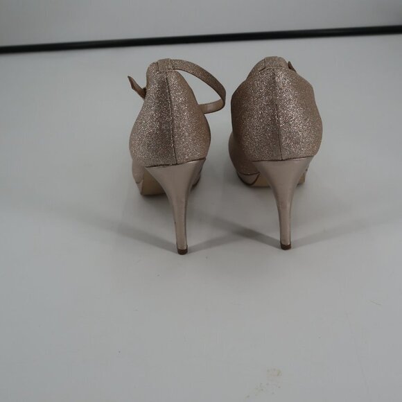 Unisa Women's Light Pink Texture Glitter Heels Size 10 in Box - Picture 10 of 12